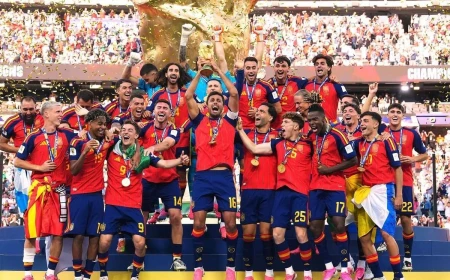 Foto Selebrasi Juara Spanyol Tanpa Donald Trump Jadi Sorotan, FIFA dan RFEF Belum Beri Penjelasan