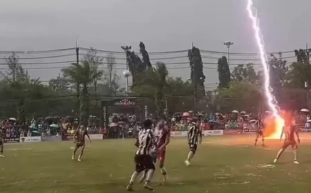 Tragedi di Thailand, Pemain Yala FC Safwan Awae Meninggal Tersambar Petir Saat Bertanding