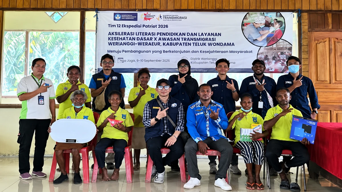 TEP UI 12 Terapkan Posyandu Lima Meja di Kampung Werabur Papua Barat