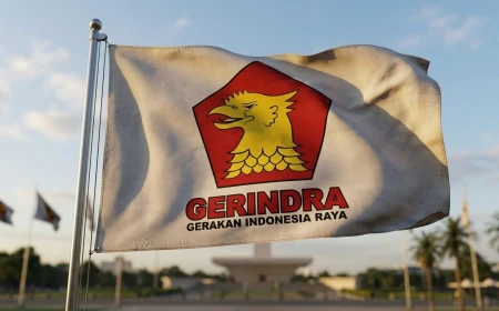 Ilustrasi logo partai gerindra. (Foto dok: istimewa/ai)